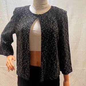 Beautiful St John Collection black and white jacket